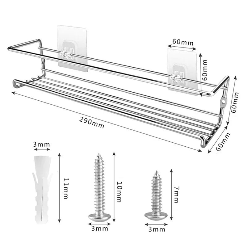 Wall-Mount Spice Rack Organizer