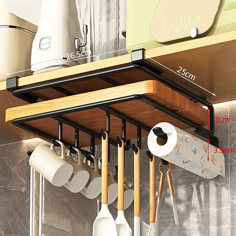 Under-Cabinet Hanging Organizer Rack