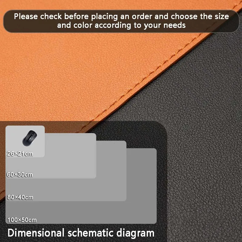 Large Leather Desk Mouse Pad
