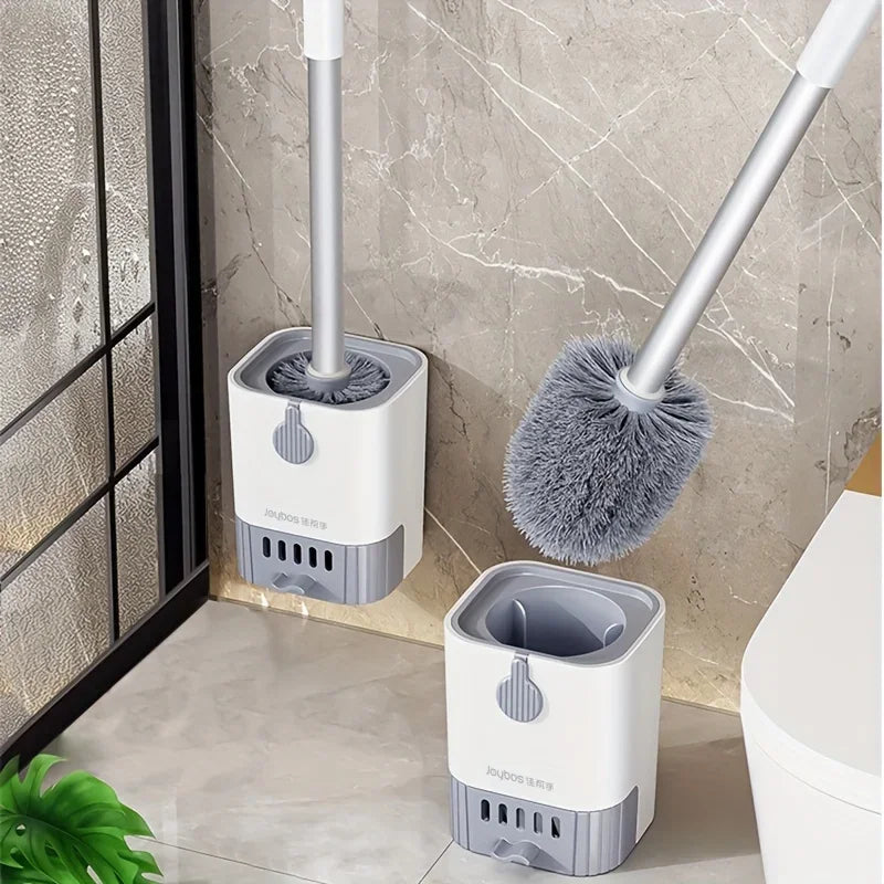 Wall-Mounted Toilet Brush Set
