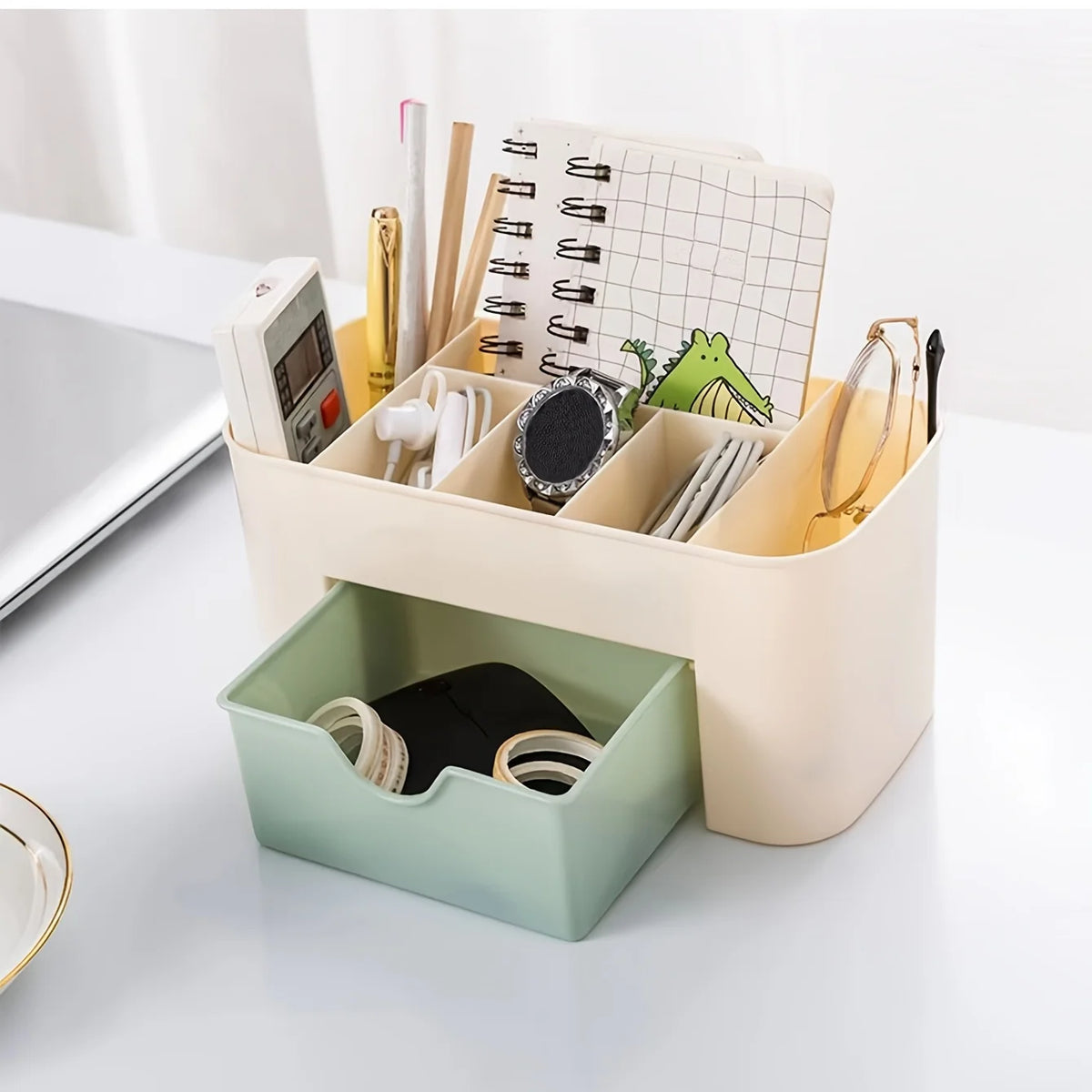 Desktop Makeup Organizer with Drawer