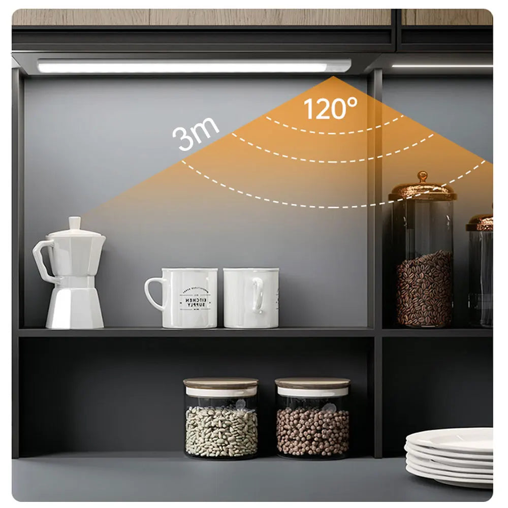 LED Motion Sensor Cabinet Light – Rechargeable Night Light for Kitchen & Wardrobe