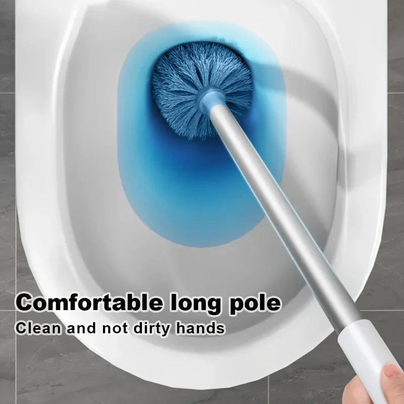 Wall-Mounted Toilet Brush Set