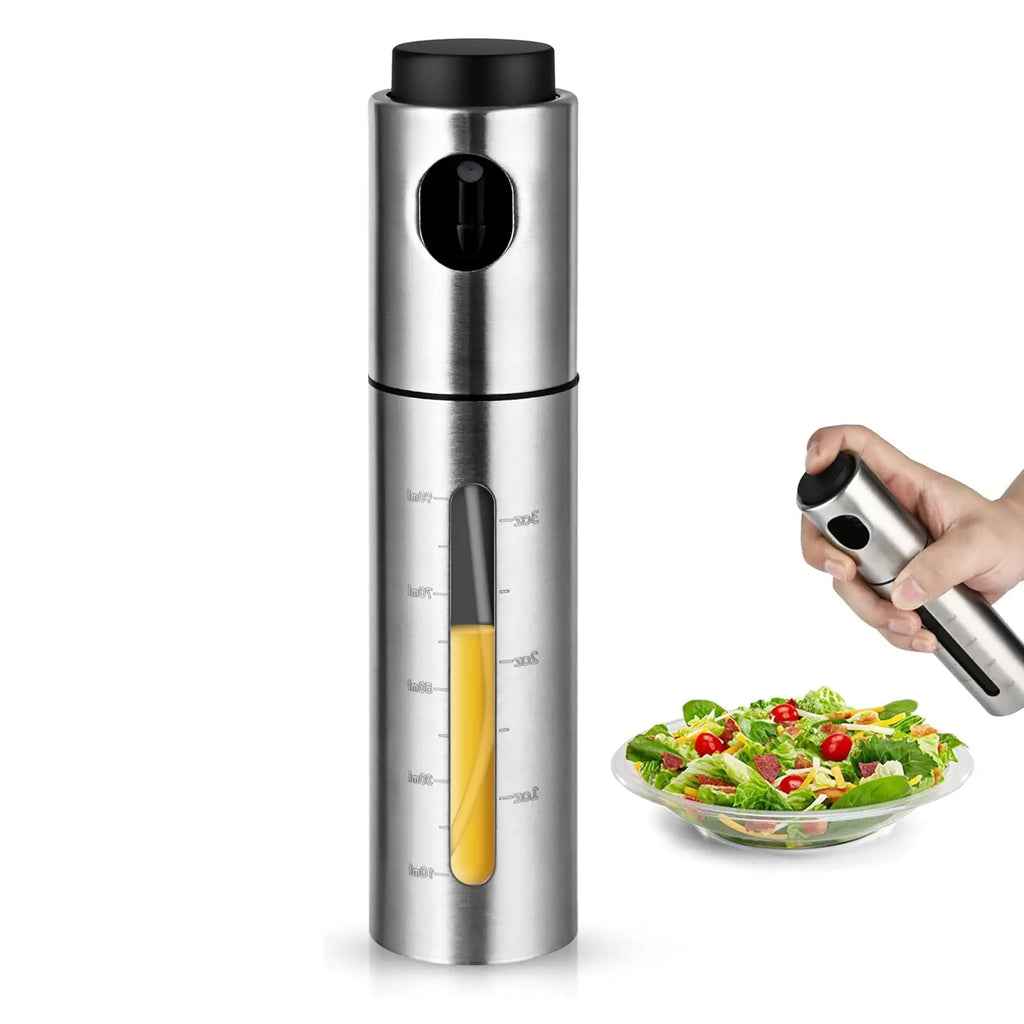 Stainless Steel Oil Sprayer with Fine Mist for Air Fryer and Kitchen Use