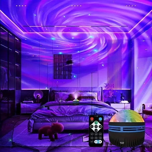 LED Galaxy Projector Night Light with 7 Modes - Kids Room Decor