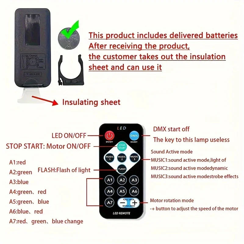 LED Galaxy Projector Night Light with 7 Modes - Kids Room Decor