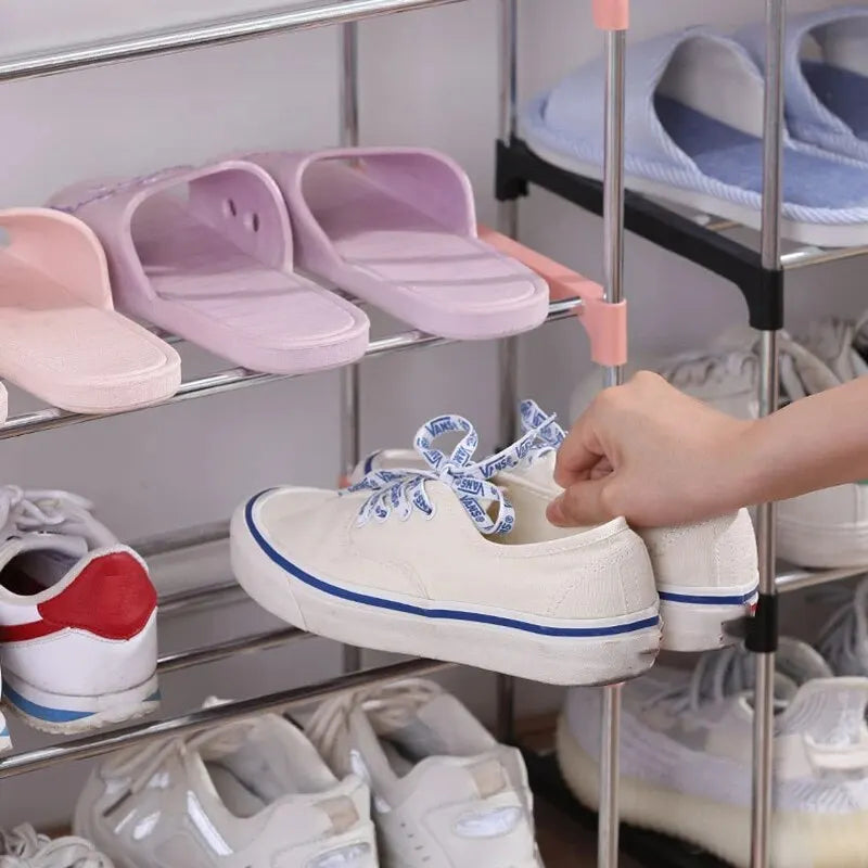 Space-Saving Multi-Layer Shoe Rack for Efficient Storage