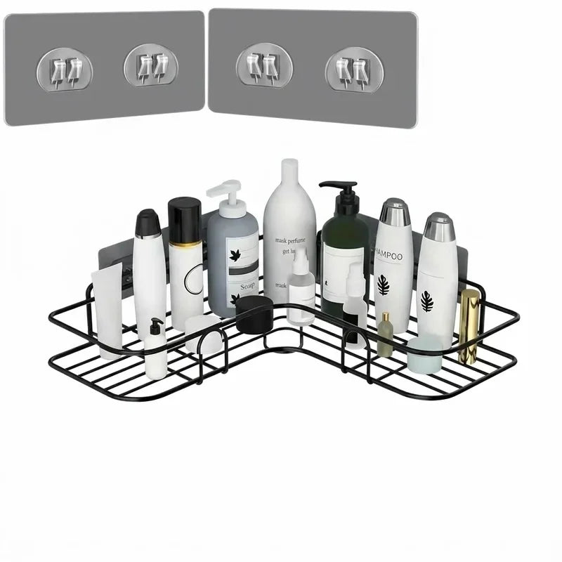 Rustproof Wall Mount Shower Rack for Toiletries & Cosmetics