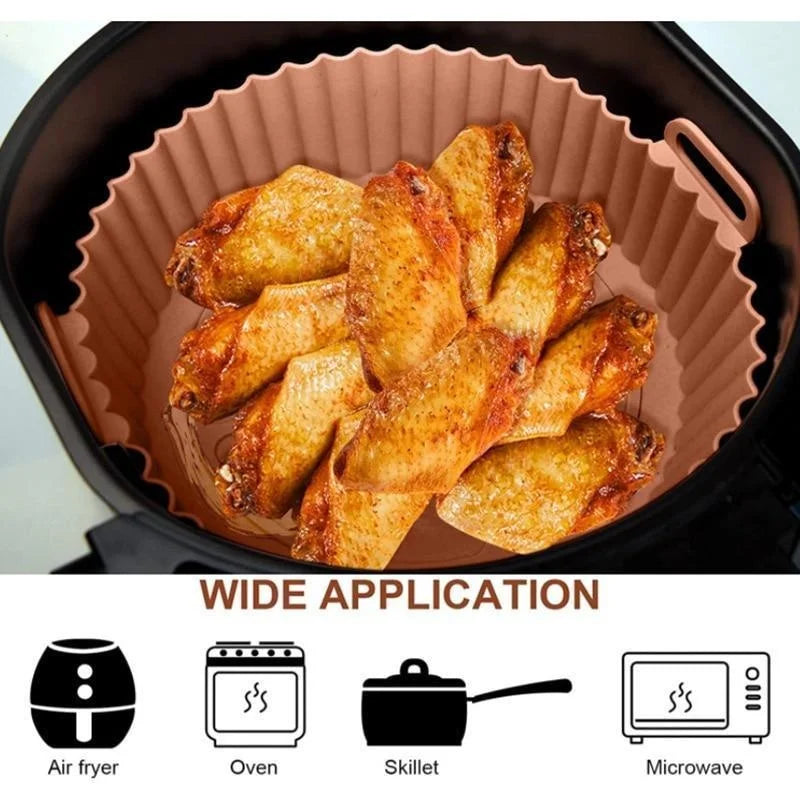 Reusable Silicone Air Fryer Liners for Kitchen