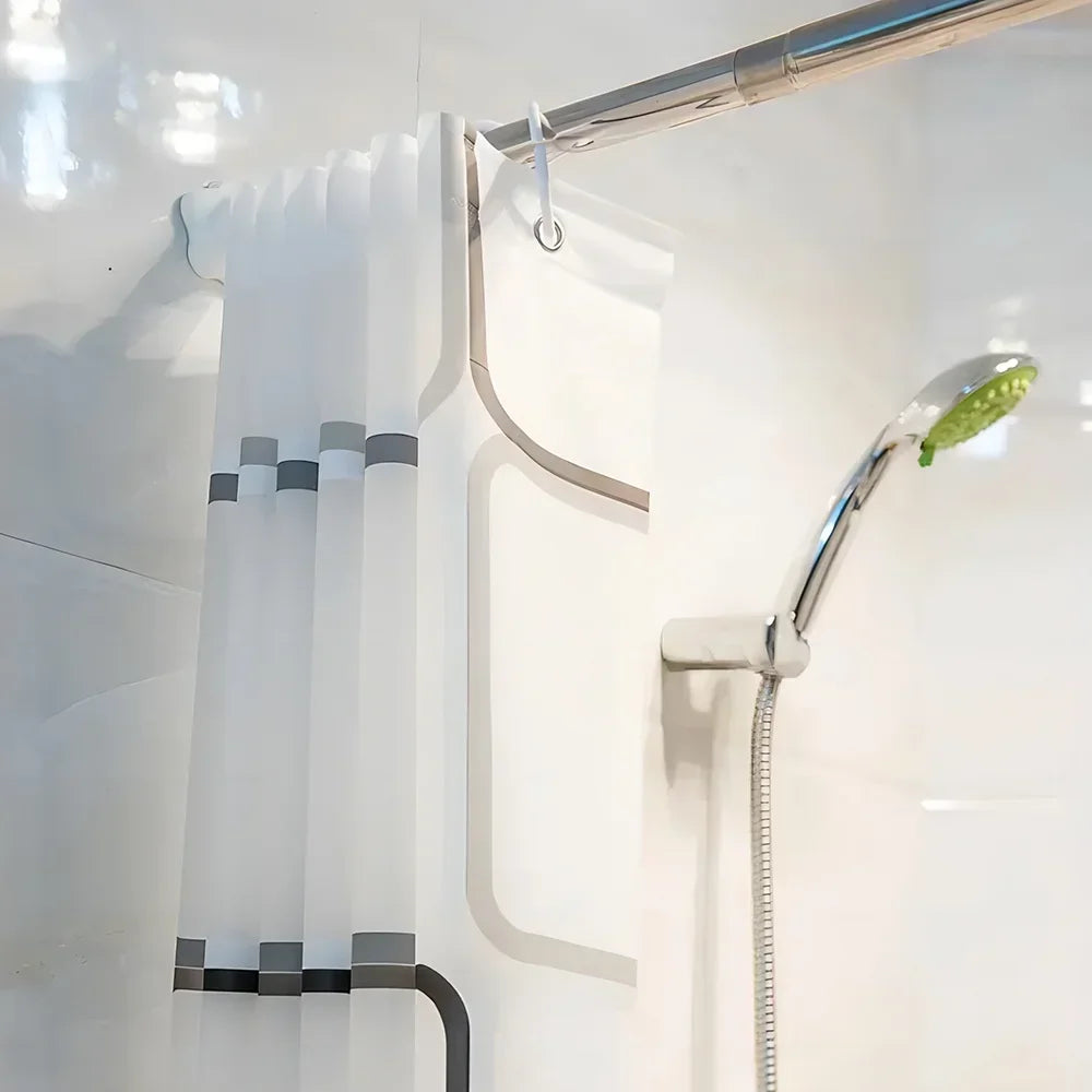 Waterproof Shower Curtain with Hooks