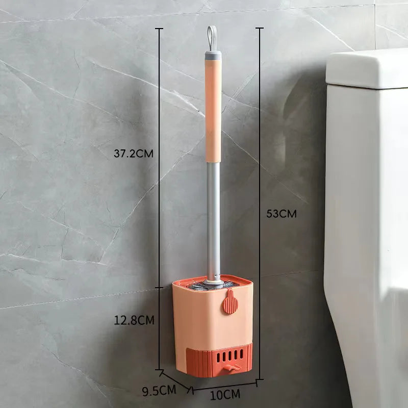 Wall-Mounted Toilet Brush Set
