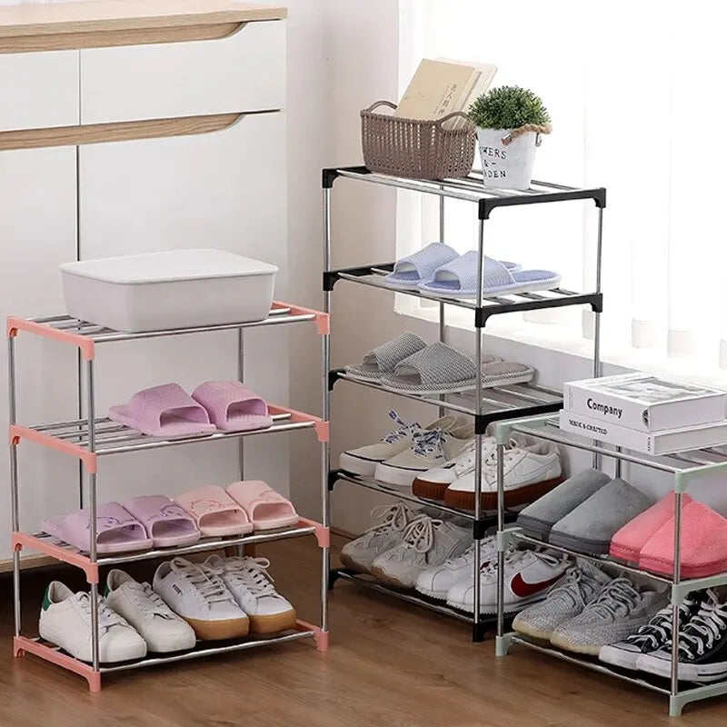 Space-Saving Multi-Layer Shoe Rack for Efficient Storage