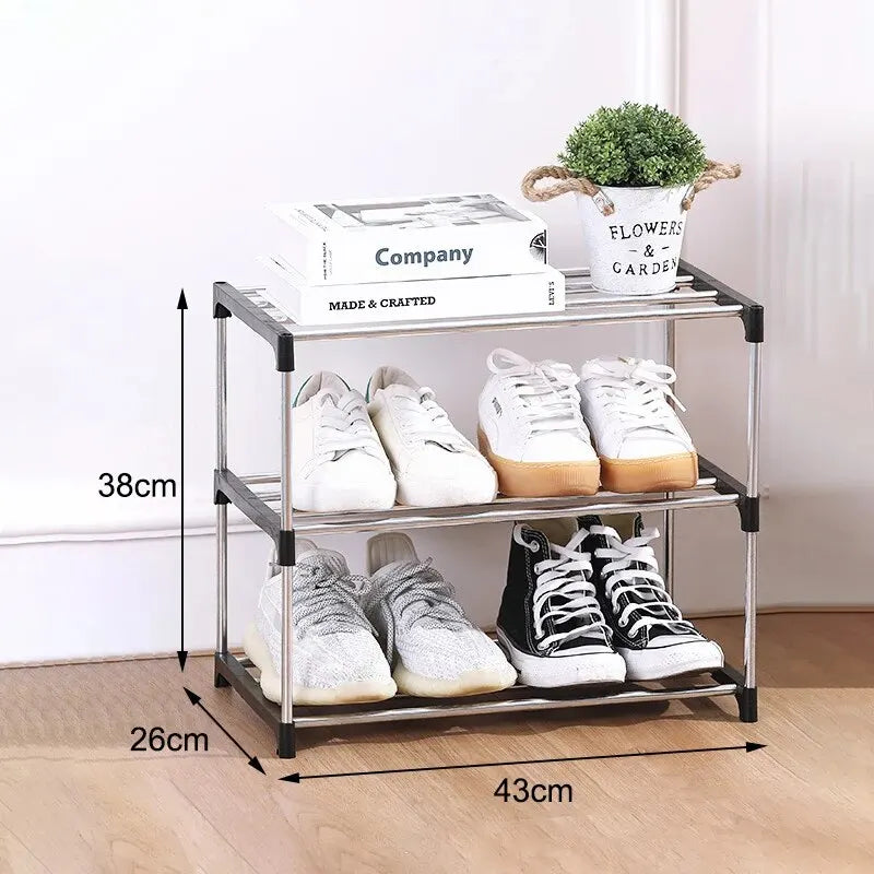 Space-Saving Multi-Layer Shoe Rack for Efficient Storage