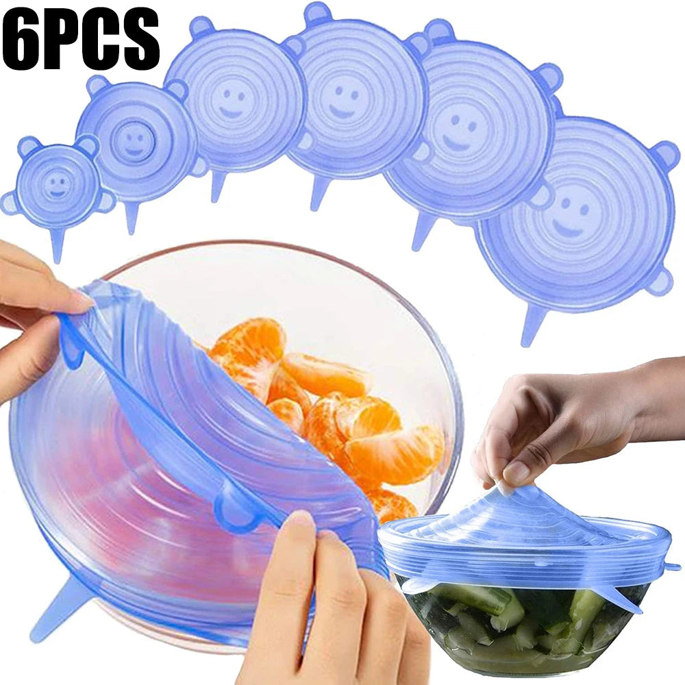 Silicone Stretch Lids (6-Piece)