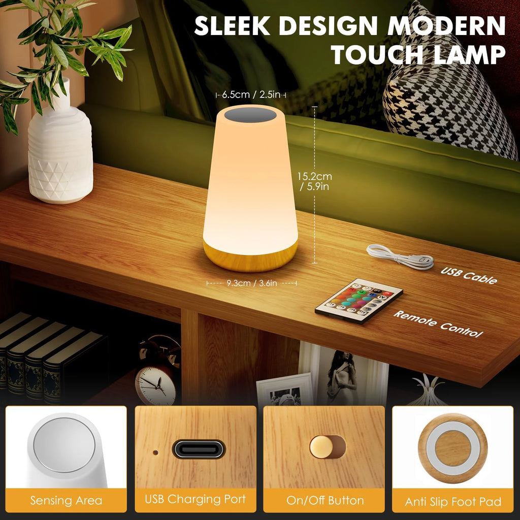 LED Night Light with 13 Color Options and Remote Control
