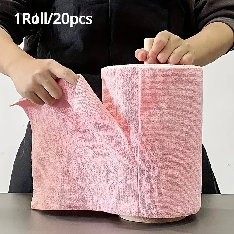 Reusable Microfiber Cleaning Roll