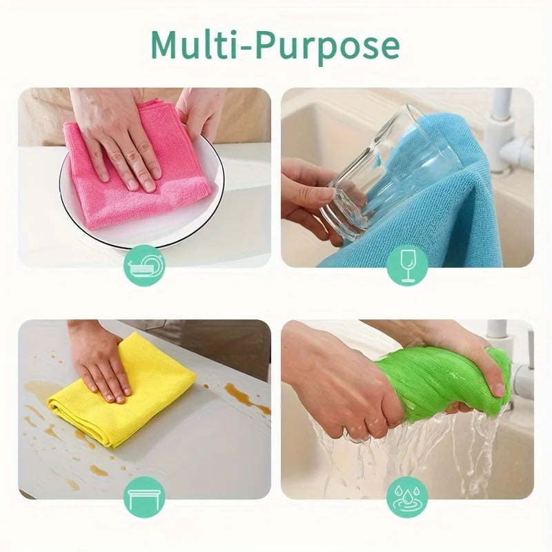 Reusable Microfiber Cleaning Cloths