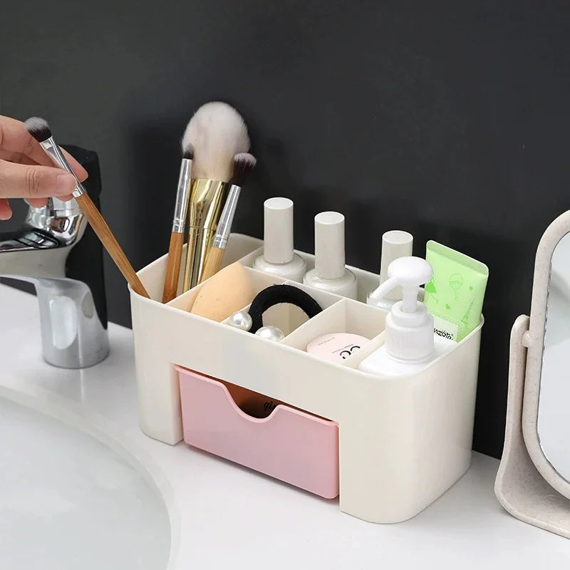 Desktop Makeup Organizer with Drawer