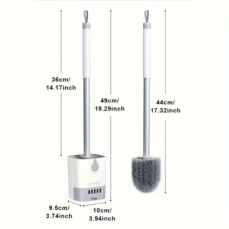 Wall-Mounted Toilet Brush Set