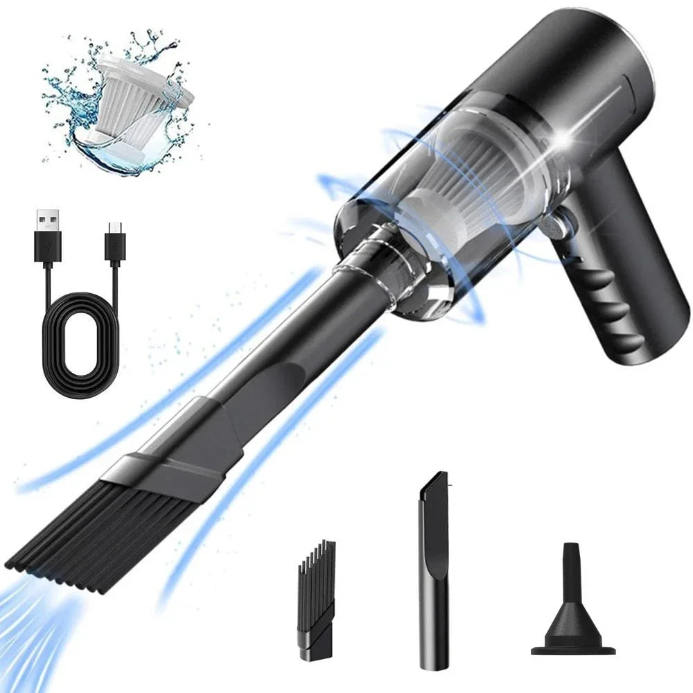 9000Pa Wireless Car Vacuum Cleaner with USB Charging