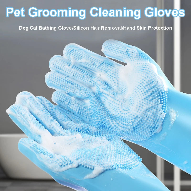 Pet Grooming Bath Gloves