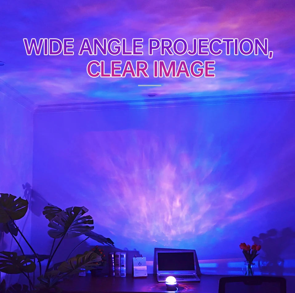LED Galaxy Projector Night Light with 7 Modes - Kids Room Decor