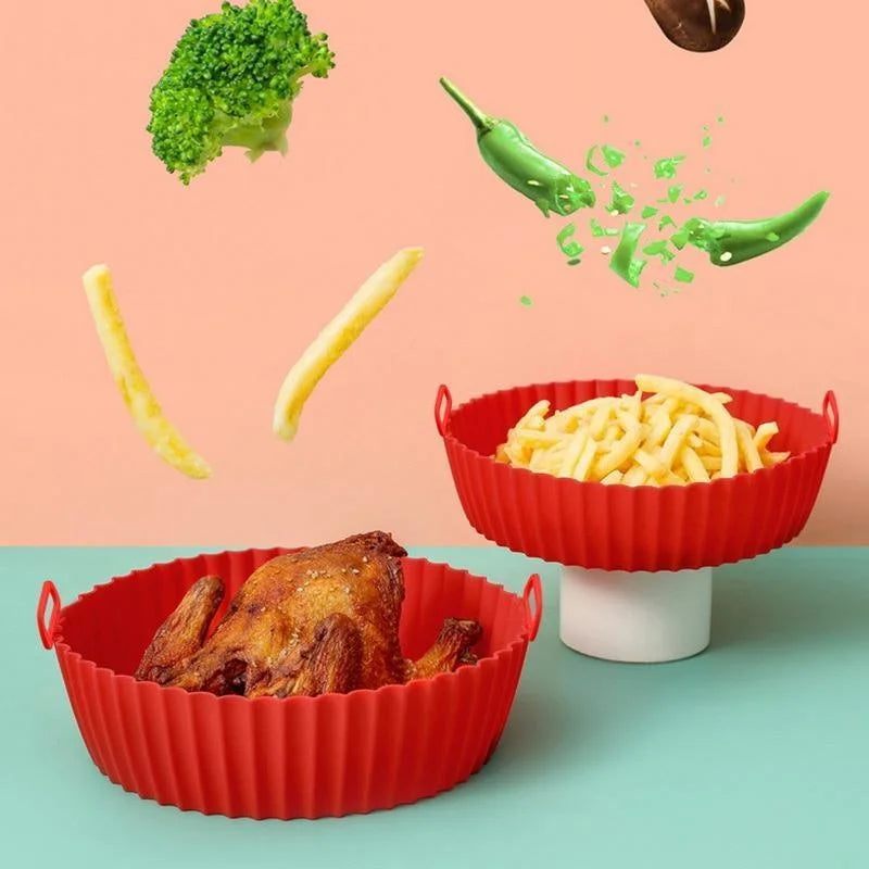Reusable Silicone Air Fryer Liners for Kitchen