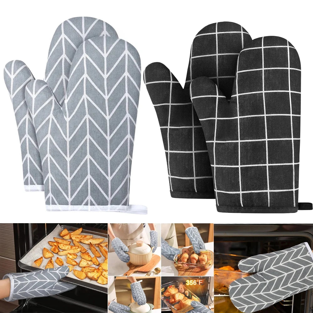 Heat-Resistant Oven Mitts
