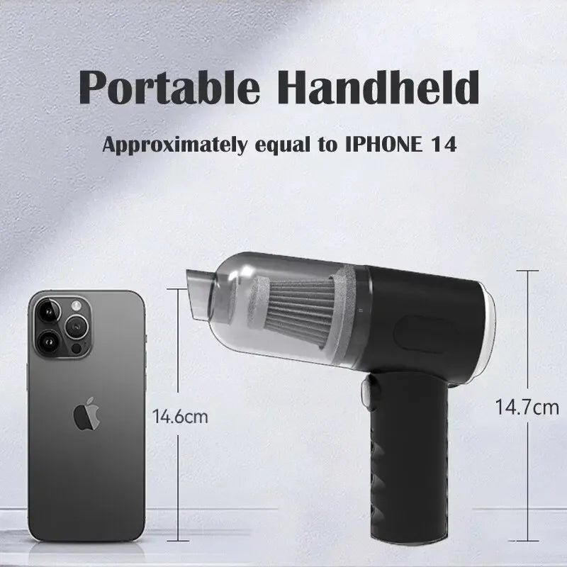 9000Pa Wireless Car Vacuum Cleaner with USB Charging
