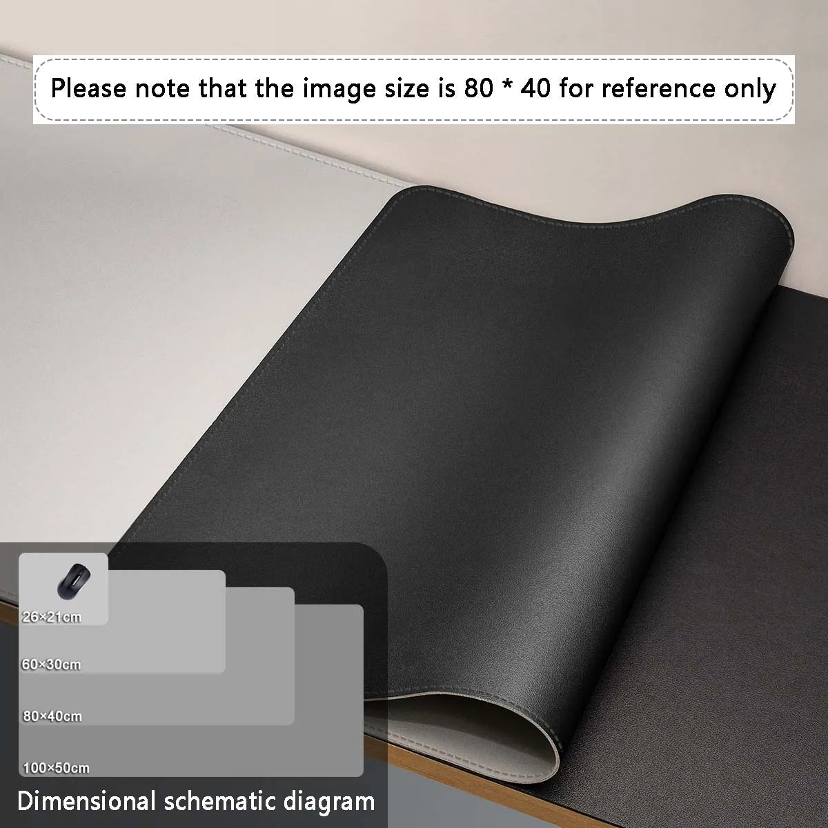 Large Leather Desk Mouse Pad