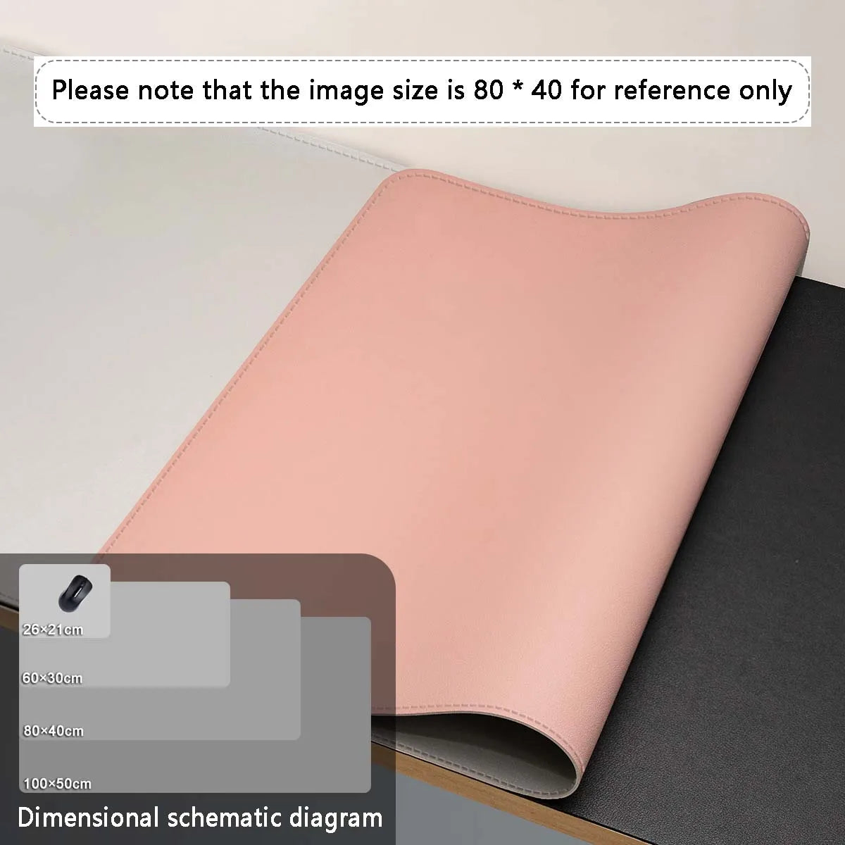 Large Leather Desk Mouse Pad