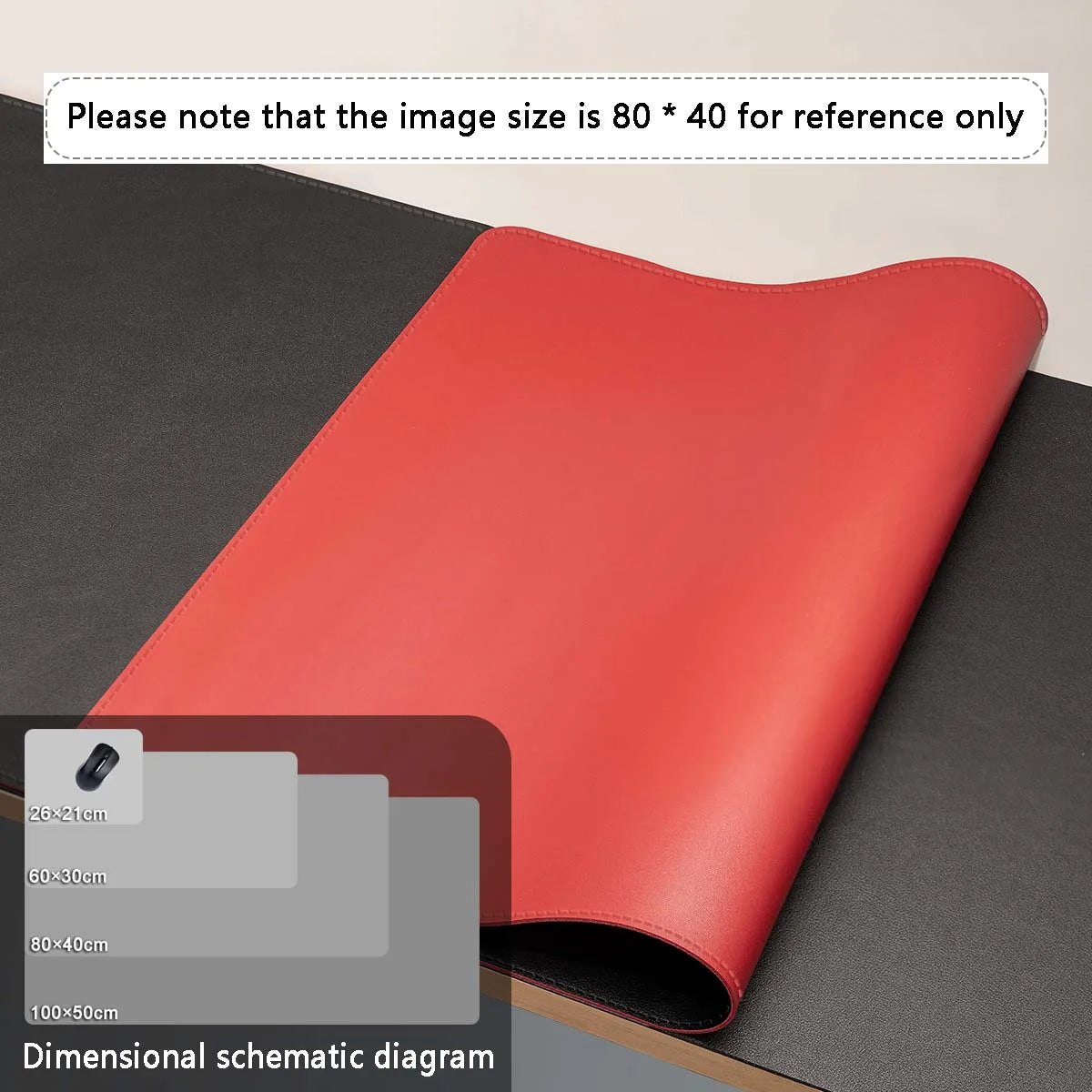 Large Leather Desk Mouse Pad