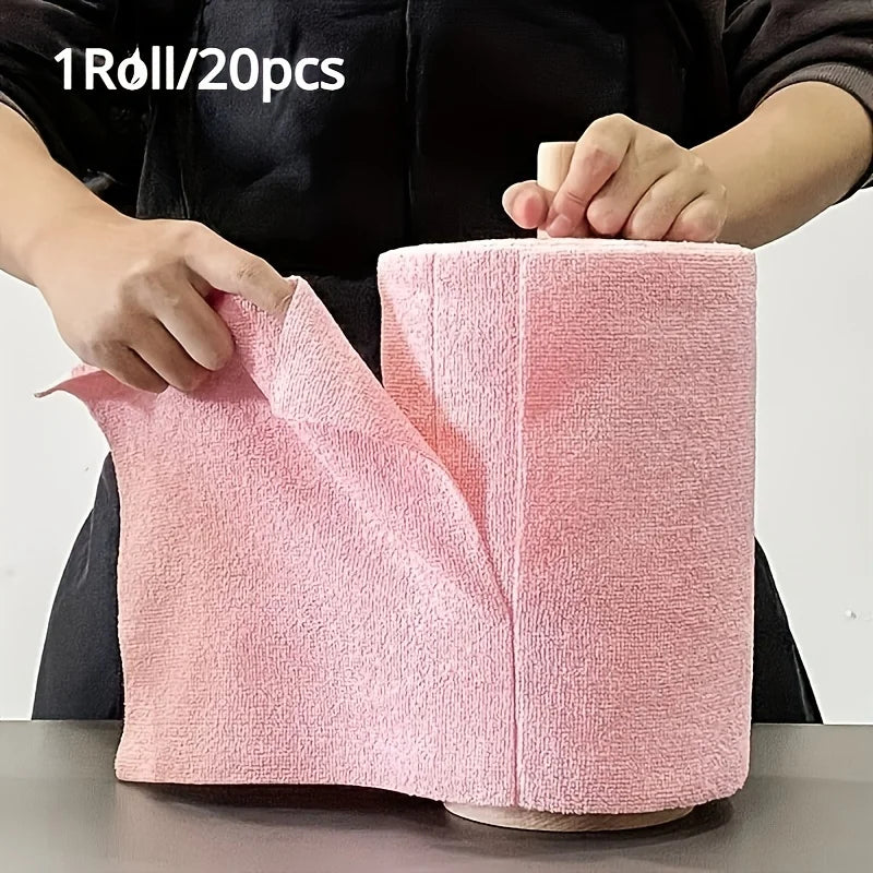 Reusable Microfiber Cleaning Roll