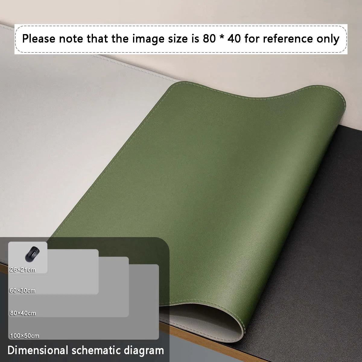 Large Leather Desk Mouse Pad