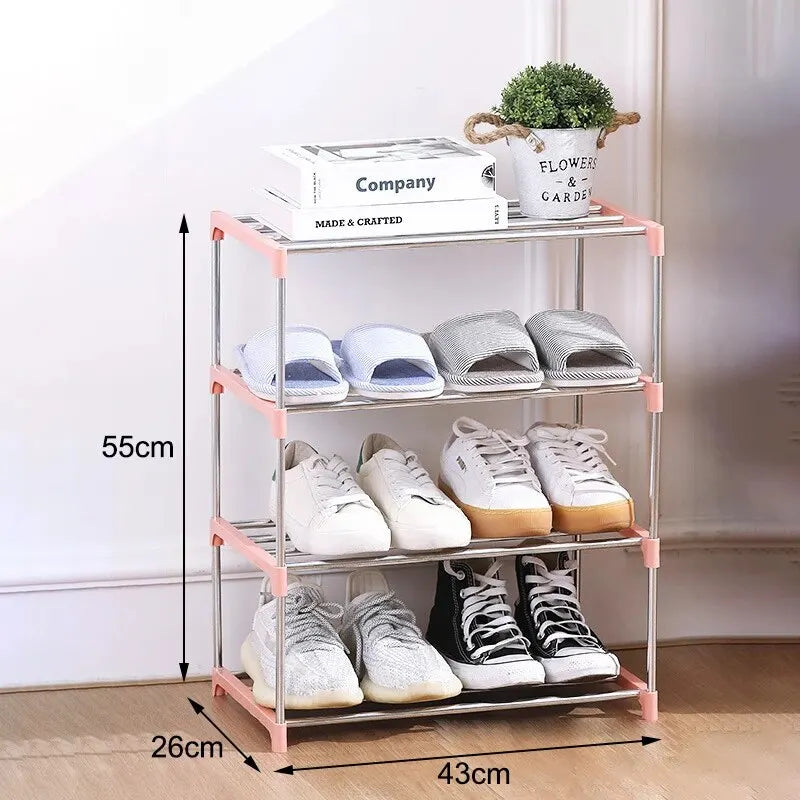 Space-Saving Multi-Layer Shoe Rack for Efficient Storage