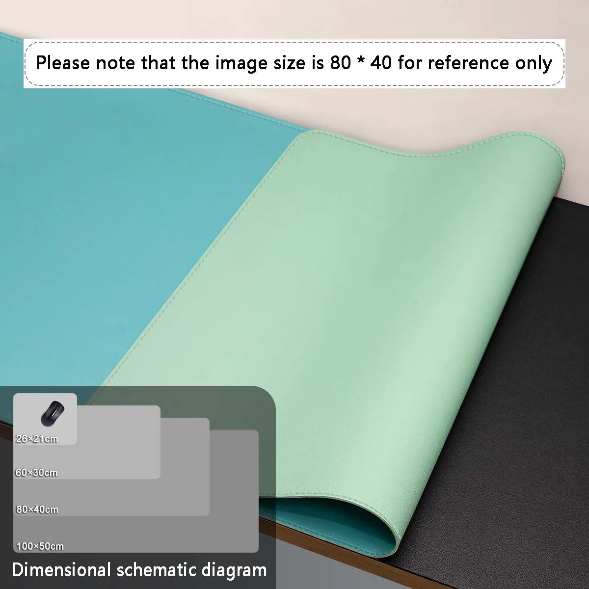 Large Leather Desk Mouse Pad