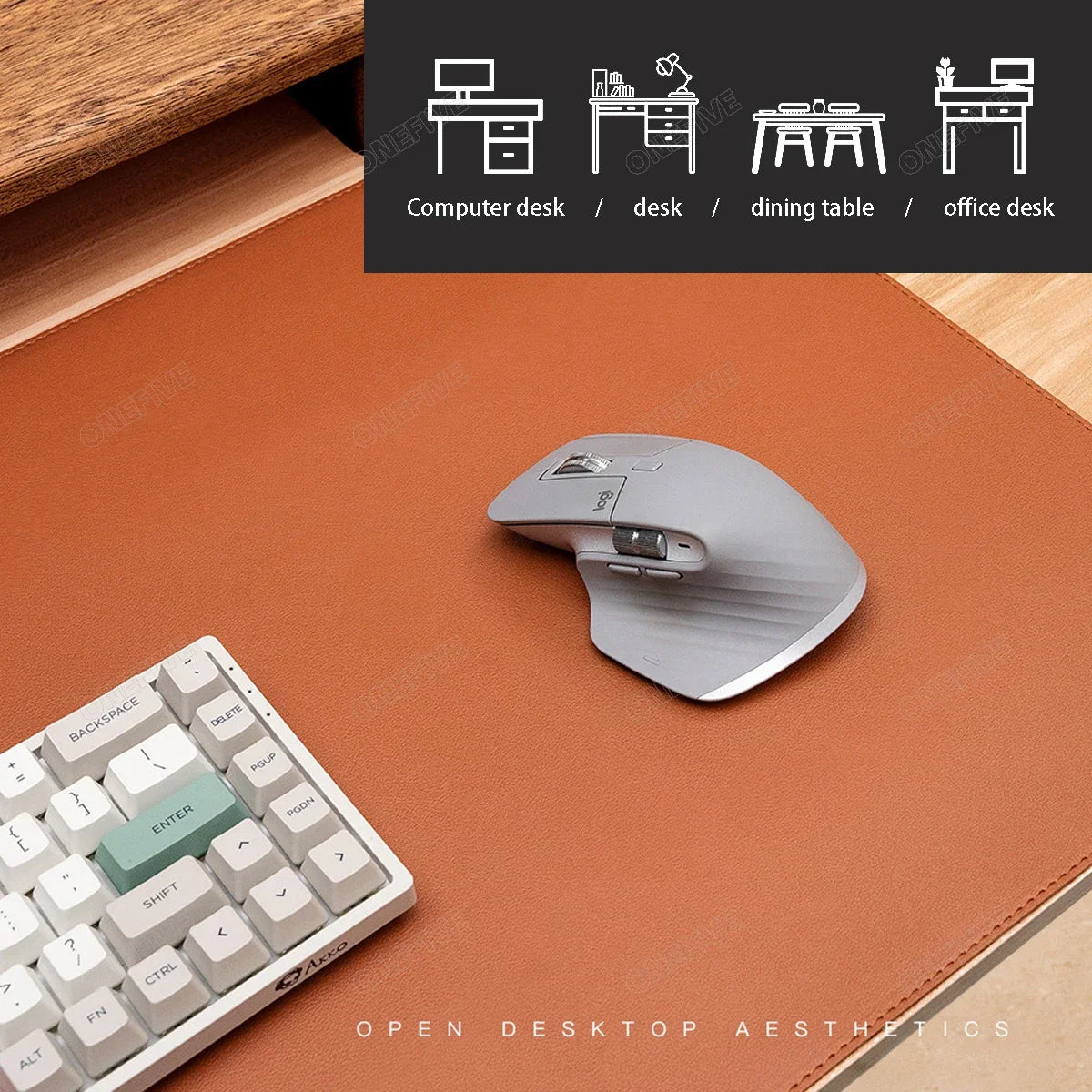 Large Leather Desk Mouse Pad