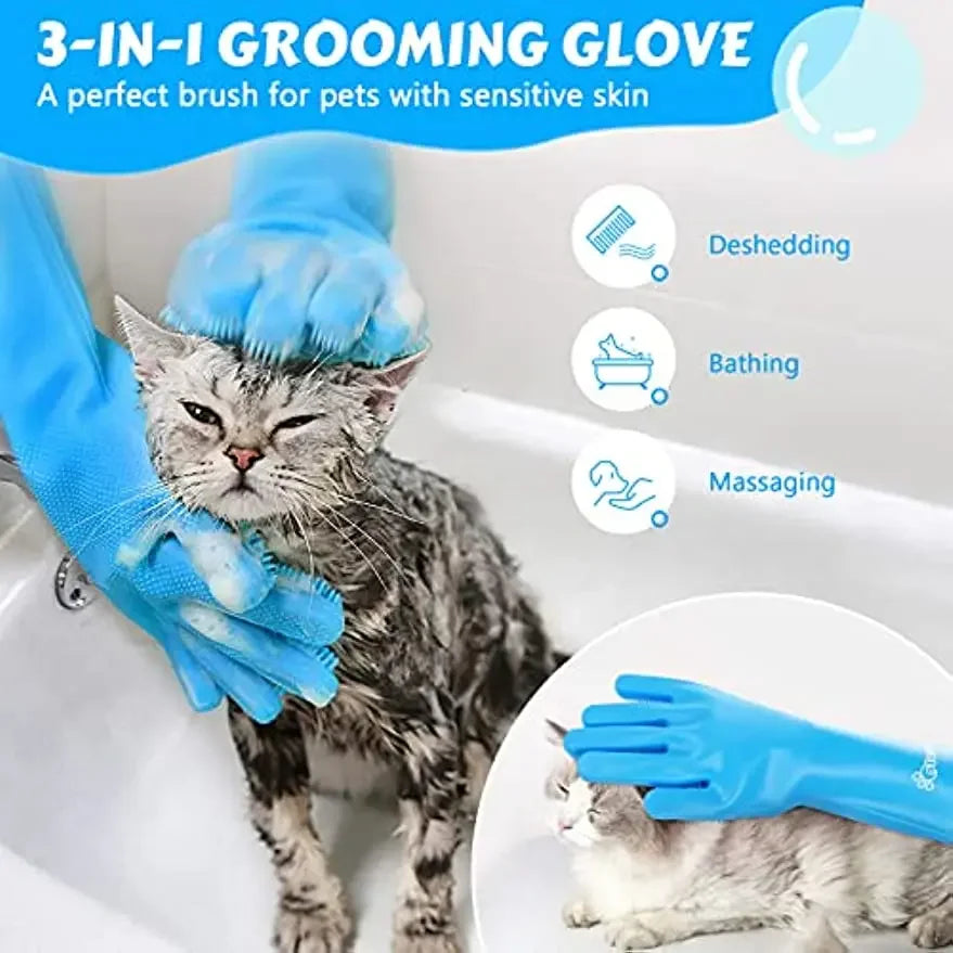 Pet Grooming Bath Gloves