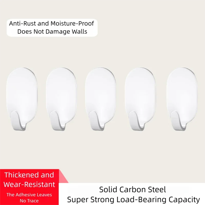 Heavy-Duty Adhesive Wall Hooks