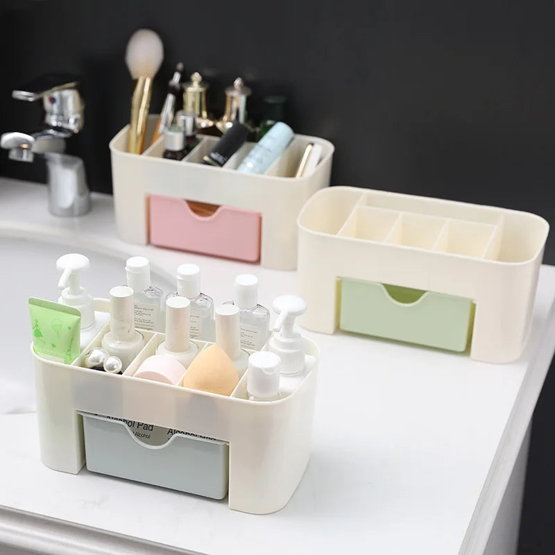 Desktop Makeup Organizer with Drawer